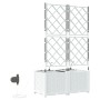 Macetas de jardín  con sistema de riego 2 pcs Blanco | Foro24.es | Tu tienda online para hogar, jardín y más Foro24.es