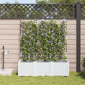 Maceteros de jardín con sistema de riego 3 pcs Blanco von , Töpfe und Pflanzgefäße - Ref: Foro24-42002921, Preis: 128,13 €, R...