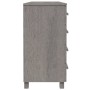 HAMAR sideboard solid light gray pine wood 113x40x80 cm by vidaXL, Sideboards - Ref: Foro24-340447, Price: 148,76 €, Discount: %