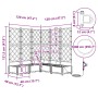 Maceteros de jardín  con sistema de riego 5 pcs Blanco | Foro24.es | Tu tienda online para hogar, jardín y más Foro24.es