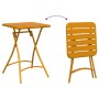 Juego de Comedor al Aire Libre Mostaza Metal Compacto Plegable | Foro24.es | Tu tienda online para hogar, jardín y más Foro24.es