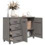 HAMAR Sideboard aus massivem hellgrauem Kiefernholz 113x40x80 cm von vidaXL, Sideboards - Ref: Foro24-340447, Preis: 148,76 €...