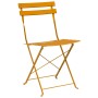 Sillas de Jardín Plegables  2 pcs Amarillo Mostaza Acero | Foro24.es | Tu tienda online para hogar, jardín y más Foro24.es