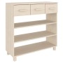 HAMAR console table solid pine wood honey brown 90x35x90 cm by vidaXL, Side tables - Ref: Foro24-340464, Price: 117,60 €, Dis...