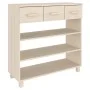 HAMAR Konsolentisch aus massivem Kiefernholz, honigbraun, 90 x 35 x 90 cm von vidaXL, Seitentische - Ref: Foro24-340464, Prei...