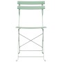 Sillas de jardín plegables 2 pcs Verde claro Acero von , Gartenstühle - Ref: Foro24-42002958, Preis: 80,89 €, Rabatt: %