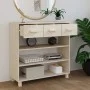 HAMAR console table solid pine wood honey brown 90x35x90 cm by vidaXL, Side tables - Ref: Foro24-340464, Price: 115,91 €, Dis...