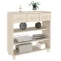 HAMAR console table solid pine wood honey brown 90x35x90 cm by vidaXL, Side tables - Ref: Foro24-340464, Price: 115,91 €, Dis...