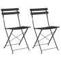 Sillas de jardín plegables 2 pcs Antracita Acero von , Gartenstühle - Ref: Foro24-42002960, Preis: 80,89 €, Rabatt: %