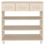 HAMAR console table solid pine wood honey brown 90x35x90 cm by vidaXL, Side tables - Ref: Foro24-340464, Price: 117,60 €, Dis...