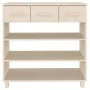 HAMAR console table solid pine wood honey brown 90x35x90 cm by vidaXL, Side tables - Ref: Foro24-340464, Price: 115,91 €, Dis...
