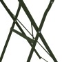 Mesa de Bistro Plegable Verde Oscuro Ø50x71 cm Acero Tratado en Polvo by , Garden tables - Ref: Foro24-42002961, Price: 56,20...