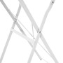 Mesa de Bistro Plegable Blanca Ø50x71 cm de Acero con Revestimiento en Polvo | Foro24.es | Tu tienda online para hogar, jardín y más Foro24.es