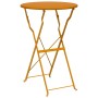 Mesa de Bistró Plegable Amarillo Mostaza Ø50x71 cm Acero con recubrimiento en polvo | Foro24.es | Tu tienda online para hogar, jardín y más Foro24.es