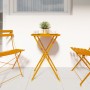 Mesa de Bistró Plegable Amarillo Mostaza Ø50x71 cm Acero con recubrimiento en polvo | Foro24.es | Tu tienda online para hogar, jardín y más Foro24.es