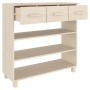 HAMAR console table solid pine wood honey brown 90x35x90 cm by vidaXL, Side tables - Ref: Foro24-340464, Price: 117,60 €, Dis...