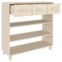 HAMAR console table solid pine wood honey brown 90x35x90 cm by vidaXL, Side tables - Ref: Foro24-340464, Price: 115,91 €, Dis...