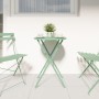 Mesa de jardín plegable Verde Claro Ø50x71 cm Acero | Foro24.es | Tu tienda online para hogar, jardín y más Foro24.es