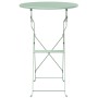 Mesa de jardín plegable Verde Claro Ø50x71 cm Acero | Foro24.es | Tu tienda online para hogar, jardín y más Foro24.es