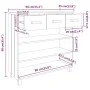 HAMAR Konsolentisch aus massivem Kiefernholz, honigbraun, 90 x 35 x 90 cm von vidaXL, Seitentische - Ref: Foro24-340464, Prei...