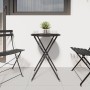 Mesa de Bistro Plegable Antracita Ø50x71 cm de Acero Galvanizado by , Garden tables - Ref: Foro24-42002966, Price: 56,20 €, D...