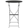 Mesa de Bistro Plegable Antracita Ø50x71 cm de Acero Galvanizado by , Garden tables - Ref: Foro24-42002966, Price: 56,20 €, D...