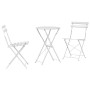 Conjunto de Bistro Plegable de 3 Piezas  Blanco Acero | Foro24.es | Tu tienda online para hogar, jardín y más Foro24.es