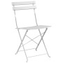 Conjunto de Bistro Plegable de 3 Piezas  Blanco Acero | Foro24.es | Tu tienda online para hogar, jardín y más Foro24.es