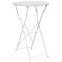 Conjunto de Bistro Plegable de 3 Piezas  Blanco Acero | Foro24.es | Tu tienda online para hogar, jardín y más Foro24.es