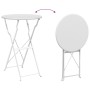 Conjunto de Bistro Plegable de 3 Piezas  Blanco Acero | Foro24.es | Tu tienda online para hogar, jardín y más Foro24.es