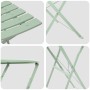 Set de Bistro Plegable de 3 Piezas  en Verde Espuma de Mar | Foro24.es | Tu tienda online para hogar, jardín y más Foro24.es