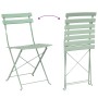 Set de Bistro Plegable de 3 Piezas  en Verde Espuma de Mar | Foro24.es | Tu tienda online para hogar, jardín y más Foro24.es