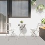 Conjunto de Bistro Plegable de 3 Piezas  en Beige de Acero | Foro24.es | Tu tienda online para hogar, jardín y más Foro24.es