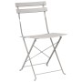 Conjunto de Bistro Plegable de 3 Piezas  en Beige de Acero | Foro24.es | Tu tienda online para hogar, jardín y más Foro24.es
