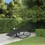 Steel and black textilene rocking lounger by vidaXL, Loungers - Ref: Foro24-318116, Price: 95,67 €, Discount: %