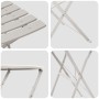 Conjunto de Bistro Plegable de 3 Piezas  en Beige de Acero | Foro24.es | Tu tienda online para hogar, jardín y más Foro24.es