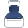 Tumbonas plegables 2 pcs con toldo Tela Oxford 600D Azul | Foro24.es | Tu tienda online para hogar, jardín y más Foro24.es