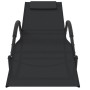 Steel and black textilene rocking lounger by vidaXL, Loungers - Ref: Foro24-318116, Price: 97,14 €, Discount: %