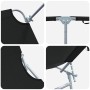 Tumbonas Plegables 2 pcs con Toldo Tela Oxford 600D Negra | Foro24.es | Tu tienda online para hogar, jardín y más Foro24.es