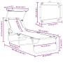 Tumbonas Plegables 2 pcs con Toldo Tela Oxford 600D Negra | Foro24.es | Tu tienda online para hogar, jardín y más Foro24.es