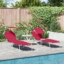 Tumbonas Plegables 2 pcs con dosel Tela Oxford 600D Roja | Foro24.es | Tu tienda online para hogar, jardín y más Foro24.es