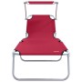 Tumbonas Plegables 2 pcs con dosel Tela Oxford 600D Roja | Foro24.es | Tu tienda online para hogar, jardín y más Foro24.es