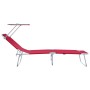 Tumbonas Plegables 2 pcs con dosel Tela Oxford 600D Roja | Foro24.es | Tu tienda online para hogar, jardín y más Foro24.es