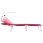Tumbonas Plegables 2 pcs con dosel Tela Oxford 600D Roja | Foro24.es | Tu tienda online para hogar, jardín y más Foro24.es
