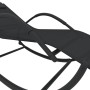 Steel and black textilene rocking lounger by vidaXL, Loungers - Ref: Foro24-318116, Price: 97,14 €, Discount: %