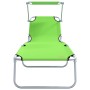 Tumbonas Plegables 2 pcs con Toldillo Verde 600D Oxford | Foro24.es | Tu tienda online para hogar, jardín y más Foro24.es