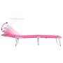 Tumbonas Plegables 2 pcs con Sombrilla Rosa Tela Oxford 600D by , Loungers - Ref: Foro24-42003066, Price: 104,34 €, Discount: %