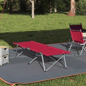 Cama de Camping Plegable Roja Metal y Tela Estándar Plegable von , Camas de camping - Ref: Foro24-42003118, Preis: 59,29 €, R...