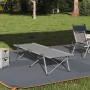 Cama de Camping Plegable Gris Aluminio Grande Plegable | Foro24.es | Tu tienda online para hogar, jardín y más Foro24.es