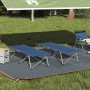Juego de Cama de Camping Plegable Azul Tela y Metal Compacto | Foro24.es | Tu tienda online para hogar, jardín y más Foro24.es